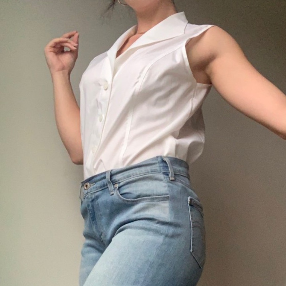 Calvin Klein Button Down Blouse - image 2